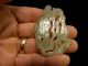 Antique Chinese Jade Pendant Whale With Seaweed 19th Century Necklaces & Pendants photo 7