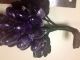 Vintage Africa Amethyst Grape Cluster With Dark New Jade Leaves - Handmade Other photo 4