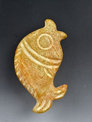 Asia / China / Unique Items.  Hongshan Culture Jade Sculpture Pendant / Amulet. photo