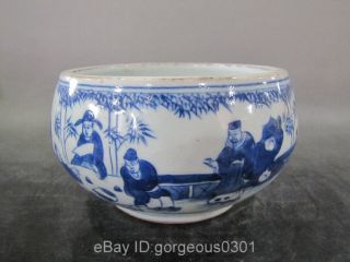 Excellent Chinese Blue&white Porcelain Brush Washer photo