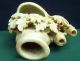 Old Soapstone Hand Carved Vase Vases photo 8