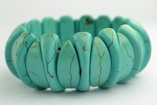 ❤ Orient Old Collectibles Handwork Delicate Turquoise Bracelet ❤ photo