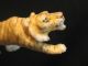 Polychrome Chinese Japanese Ox Bone 象牙 Figure Carving Tiger,  Good Cond Tigers photo 9