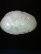 Chinese White Color Jade Carving Of A Brid With Flower Other photo 2