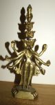 Brass Statue Of An Eight Arm Deity - From India India photo 4