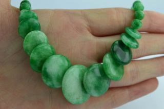 ❤orient Old Collectibles Handwork Delicate Jade Burnish Necklace Free Shipping❤ photo