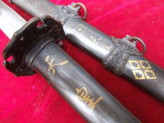A7013222 Vintage Japanese Military Affairs Officer ' S Sword/katana Steel Scabbard photo