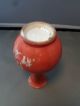 Antique 19th Century Chinese Porcelain Orange Monochrome Iron Red Vase Export Vases photo 5