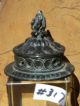 317 Vintage Bronze Lid For Incense Burner Or Jar 2 - 3/8 