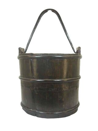 Chinese Antique Country Style Water Bucket photo