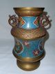 Antique Chinese Bronze & Champleve ' Dragon Vase/urn - Ca 1890 Vases photo 1