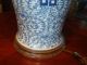 Antique Chinese Blue And White Jar Vase Lamp,  19th C Vases photo 2