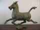 Vintage Chinese Bronze Flying Horse On Swallow Horses photo 5