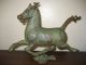 Vintage Chinese Bronze Flying Horse On Swallow Horses photo 7