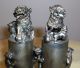 Antique Chinese White Copper Kirin On Pillars Other photo 3