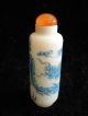 Chinese Qing Dynasty Porcelain Green Dragon Snuff Bottle Snuff Bottles photo 3
