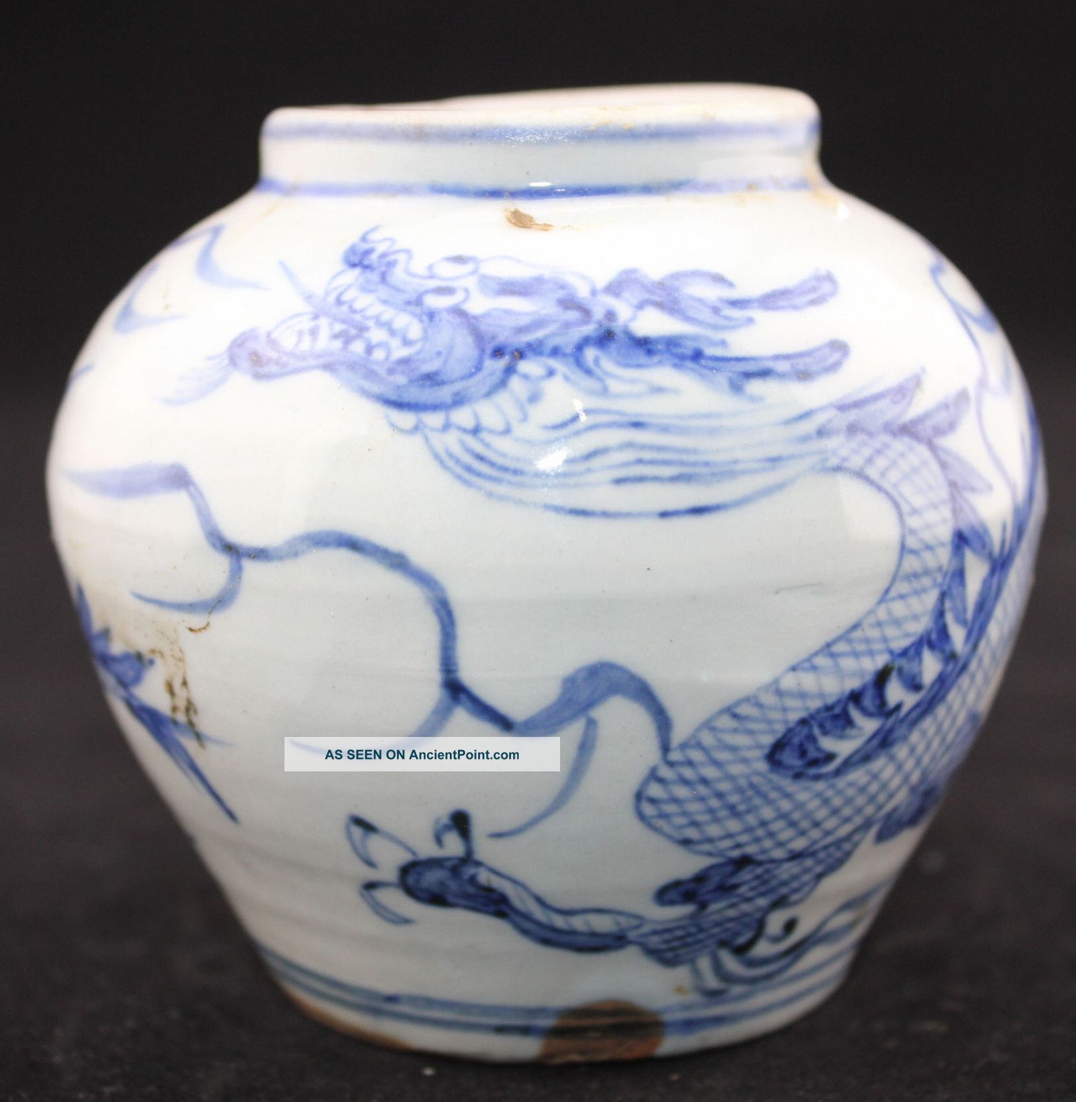 Chinese Handwork Painting Old Porcelain Vase Vases photo