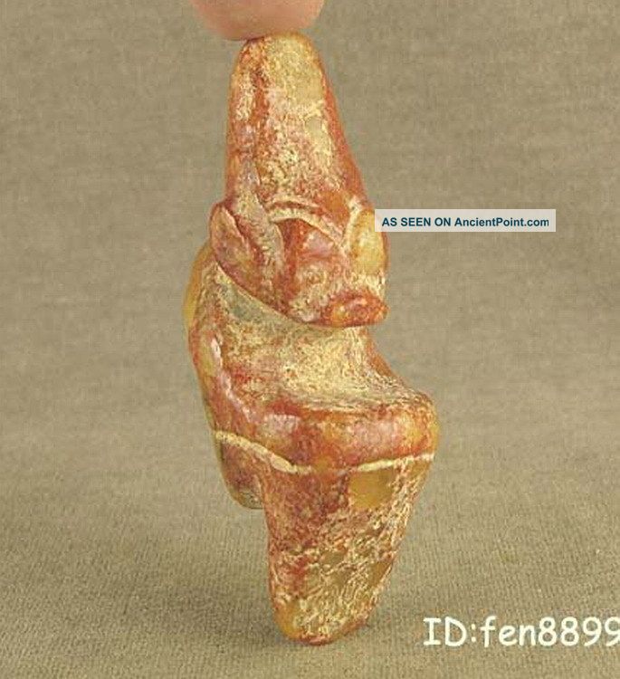With Carved Chinese Hongshan Jade Pig - Dragon Pendant Other photo