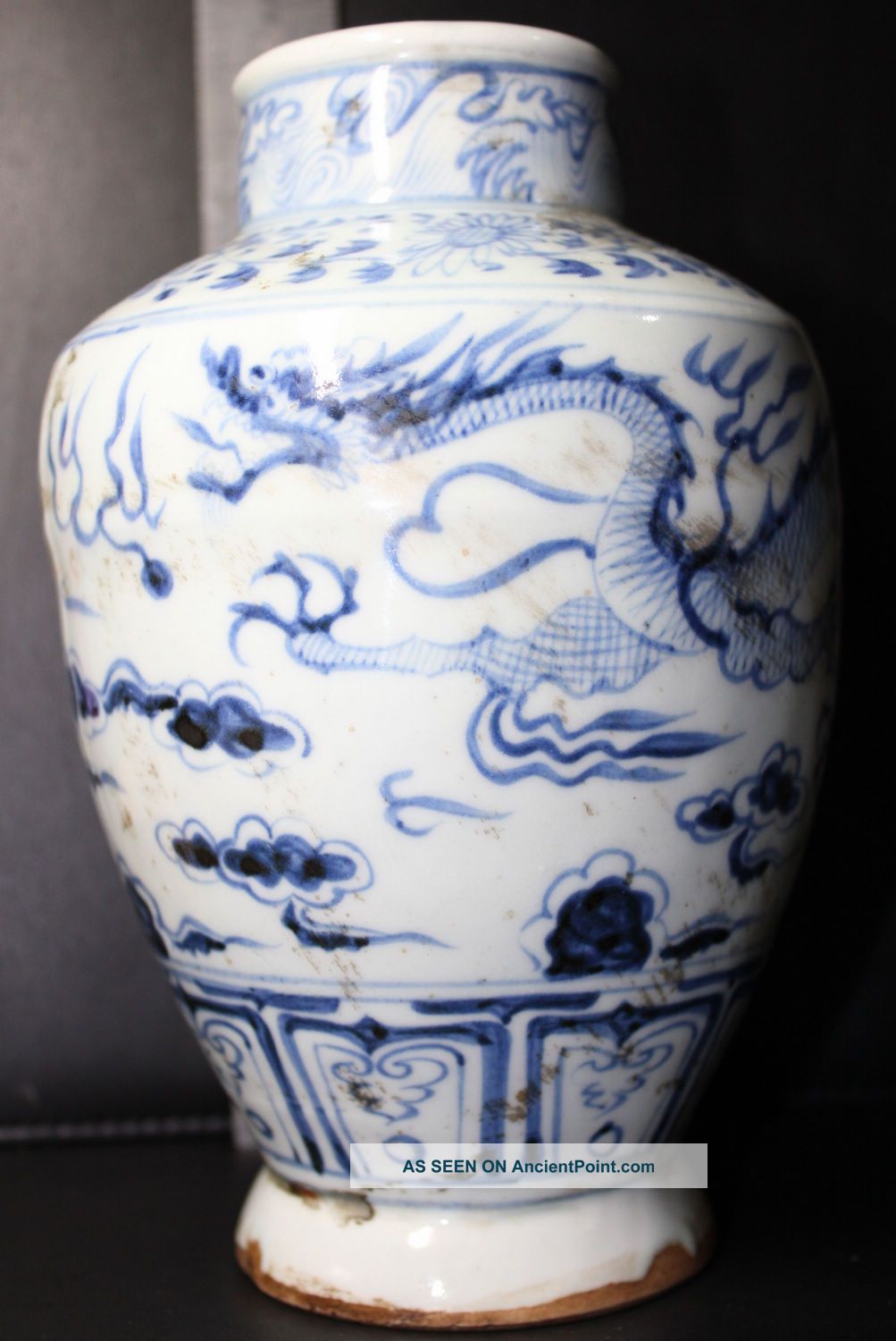 Chinese Handwork Painting Old Porcelain Vase Vases photo