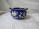 Antique Chinese Cloisonne Enamel Cobalt Color Cigarettes Ashtray Bowl Bowls photo 3
