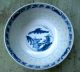 Vtg~chinese Blue/white Porcelain Bowl~china Hand Painted Scene~transparent Rice Bowls photo 2