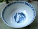 Vtg~chinese Blue/white Porcelain Bowl~china Hand Painted Scene~transparent Rice Bowls photo 3