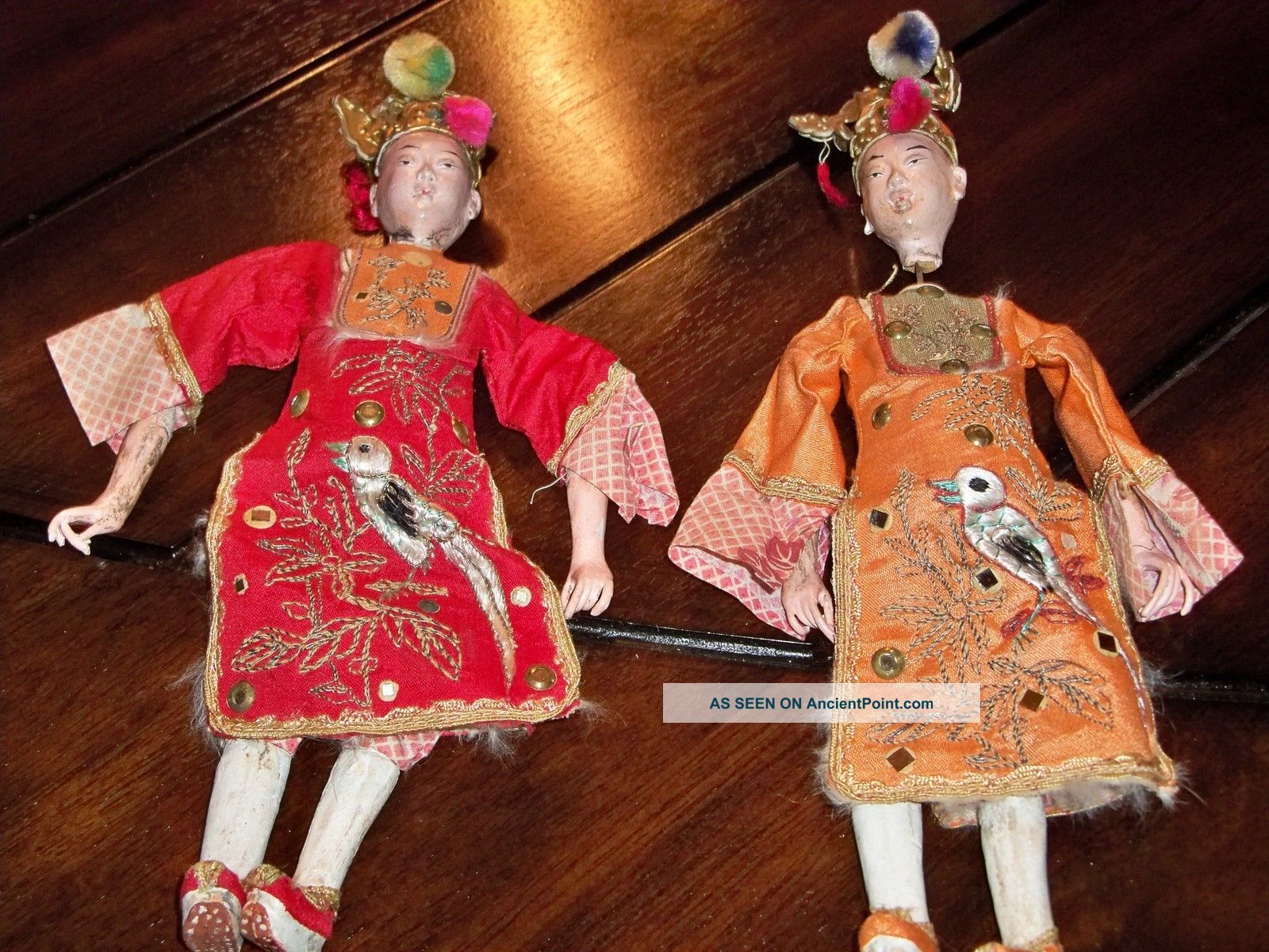 2 Antique Chinese Opera Dolls,  C1800 ' S - Early 1900 ' S,  Needing Care Other photo