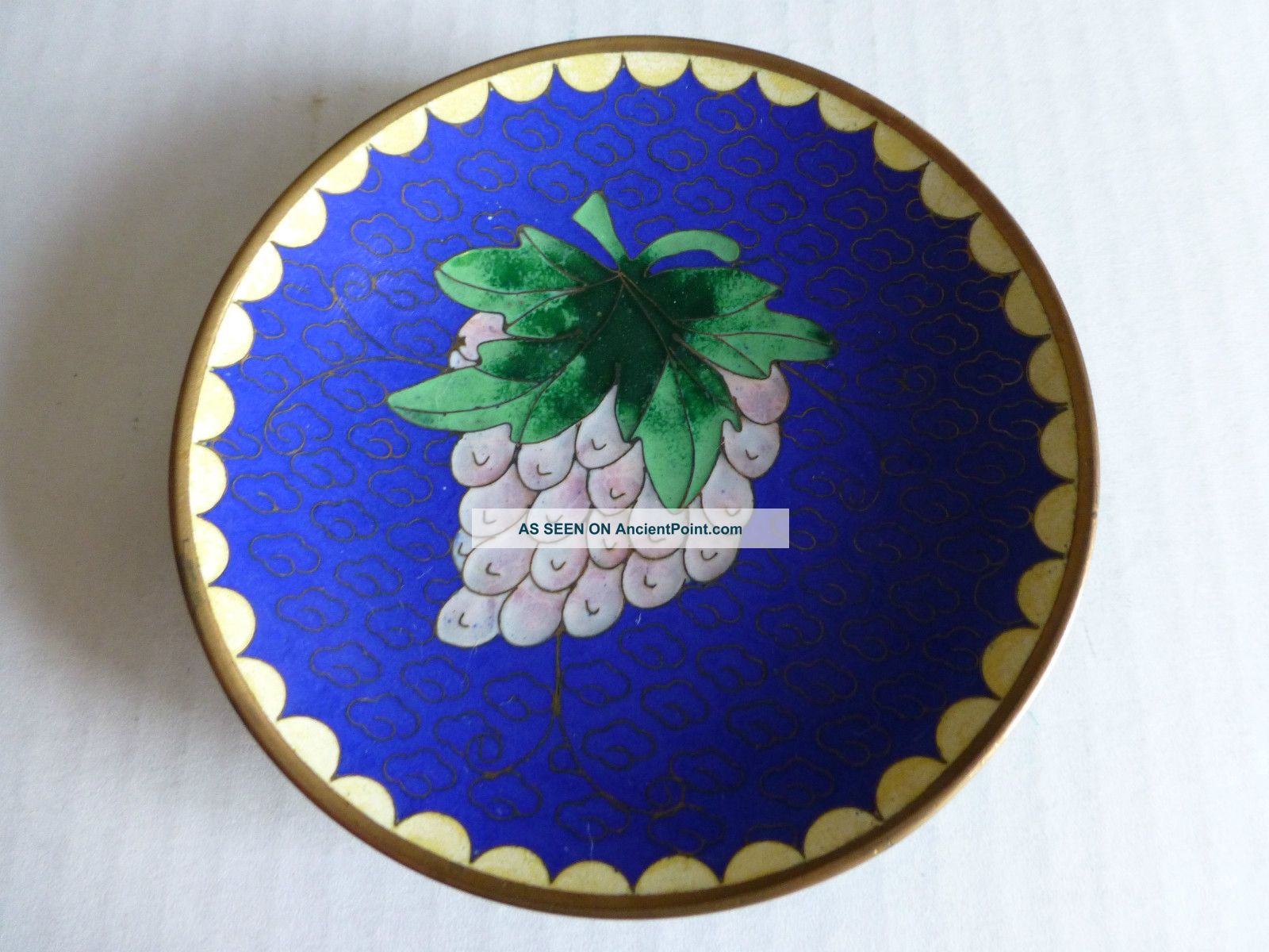 Sale Vintage Cloisonne Plate - Real Cloisonne - Heavy Plates photo