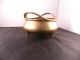 Antique Chinese Footed Bowl With Handles,  Heavy Brass,  Incense Burner,  Signed Bowls photo 1