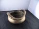 Antique Chinese Footed Bowl With Handles,  Heavy Brass,  Incense Burner,  Signed Bowls photo 5
