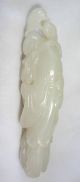 20ct Chinese White Jade Reticulated Carving Of God Of Longevity (coom) Other photo 1