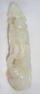 20ct Chinese White Jade Reticulated Carving Of God Of Longevity (coom) Other photo 3