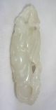 20ct Chinese White Jade Reticulated Carving Of God Of Longevity (coom) Other photo 7