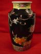 Antique Porcelain Famille Noire Wedding Vase Birds Of Paradise / Flowering Trees Vases photo 9