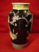 Antique Porcelain Famille Noire Wedding Vase Birds Of Paradise / Flowering Trees Vases photo 10
