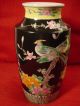 Antique Porcelain Famille Noire Wedding Vase Birds Of Paradise / Flowering Trees Vases photo 2
