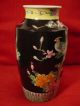Antique Porcelain Famille Noire Wedding Vase Birds Of Paradise / Flowering Trees Vases photo 4