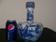 Chinese Kangxi Under Glaze Mark Blue & White Tulip Vase Vases photo 1