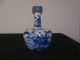 Chinese Kangxi Under Glaze Mark Blue & White Tulip Vase Vases photo 4