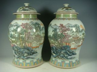 Chinese Famille Rose Porcelain Pots photo