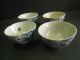 Vintage Blue & White Porcelain Rice Cups/bowls,  China Other photo 1