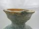 Old Chinese Pottery Green Glaze Vase - Argentation - Han Dnasty 687 Vases photo 3