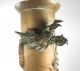Antique Chinese Bronze Vase With Dragon,  Signed Vases photo 2