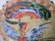 Dragon Phoenix Wood Drum Antique Chinese Hand Painted Polychrome Other photo 4