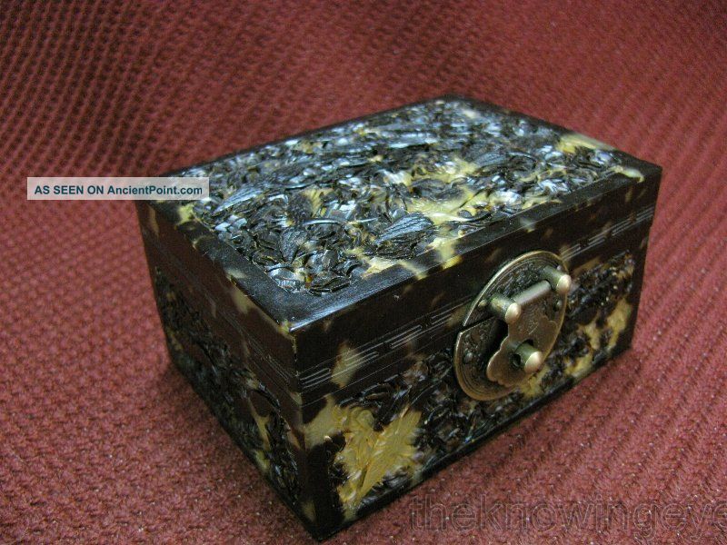 Rare Chinese Traditional Carved Crane Case / Box Other photo