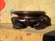 343 Vintage Or Antique Chinese Hand Carved Wood Stand 3 - 1/4 