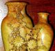 Antique~beautiful Hand Carved Soapstone Double Chinese Vase W/detailed Flowers Vases photo 2