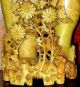 Antique~beautiful Hand Carved Soapstone Double Chinese Vase W/detailed Flowers Vases photo 3