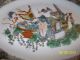 17 - 18th C Chinese Porcelain Plate / Platter Famille Rose Enamel Painted Vases photo 9