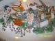 17 - 18th C Chinese Porcelain Plate / Platter Famille Rose Enamel Painted Vases photo 5